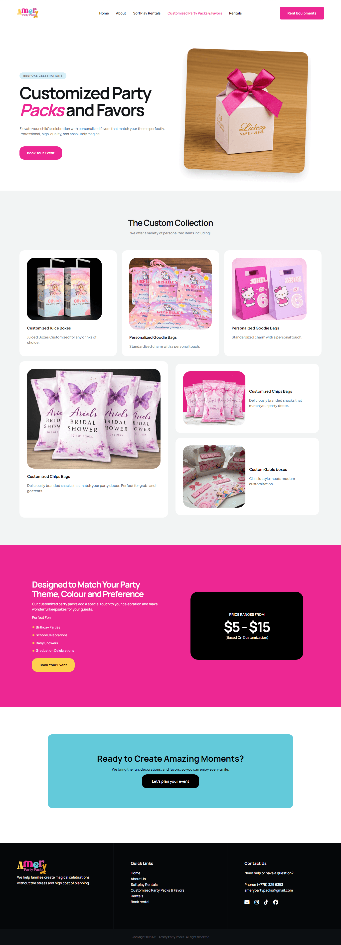 Amery Party Packs screenshot 1